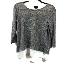 The limited grey and cream top